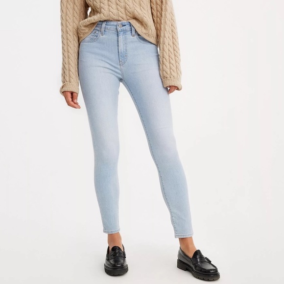 Levi’s 721 HIGH RISE SKINNY WOMEN'S JEANS size 30W 32L color azure mood - Picture 2 of 8